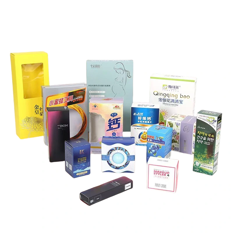 Boîte d'emballage en carton blanc avec logo personnalisé