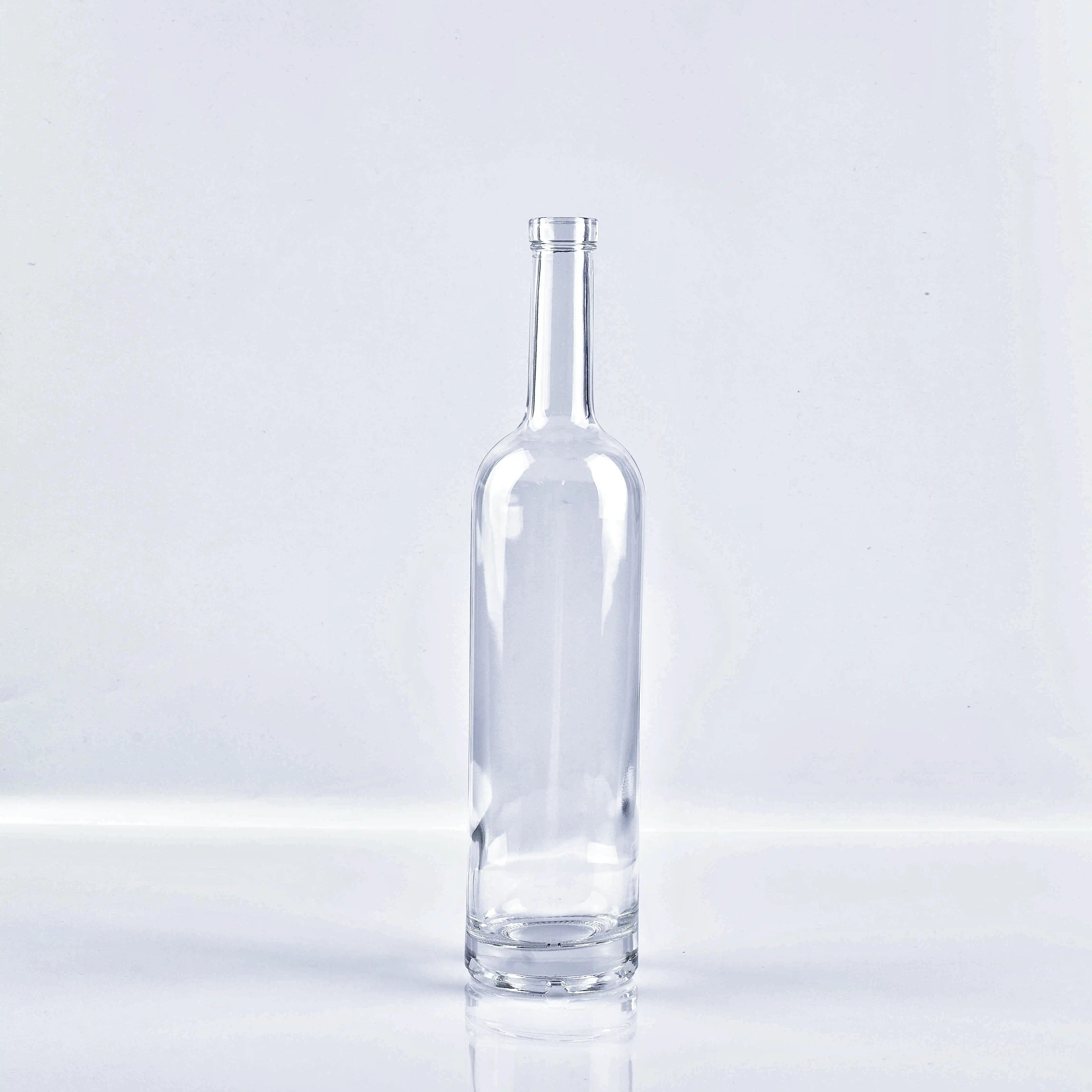 Bouteille en verre Bordalesa de 750ml pour vodka, tequila, gin, mezcal
