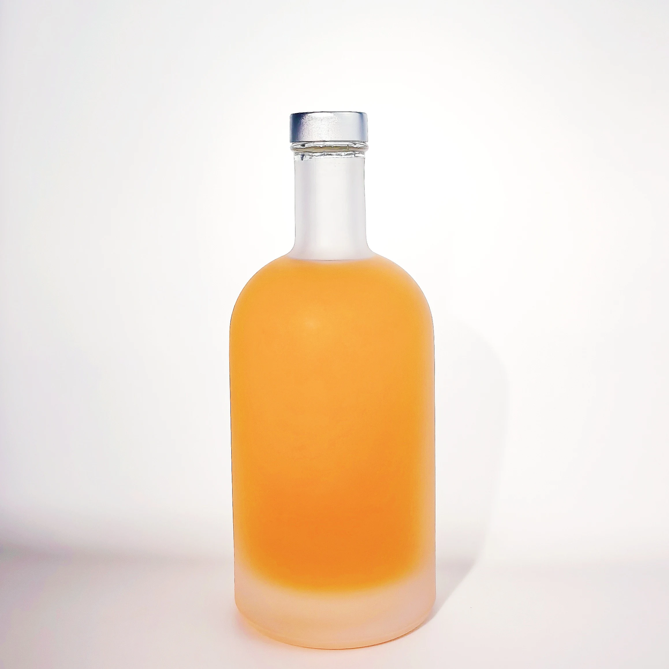Bouteilles en verre matifiées